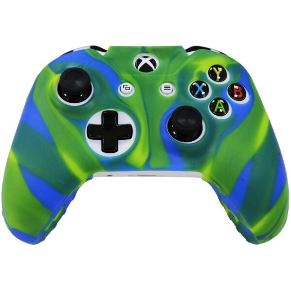 Case de Silicone para Controle do Xbox One - Verde/Azul Camuflado