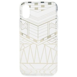 Case Rebecca Minkoff para iPhone X RMIPH-053-GPGLD Transparente/Dourado