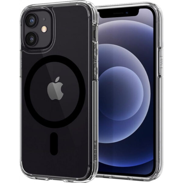 Case Spigen para iPhone 12/12 Pro - Crystal Hybrid Mag Black