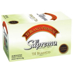 Chá Supremo Premium Branco (20 Unidades)
