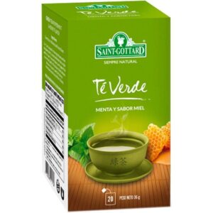 Chá Verde Saint-Gottard Menta e Mel - 36g (20 Unidades)