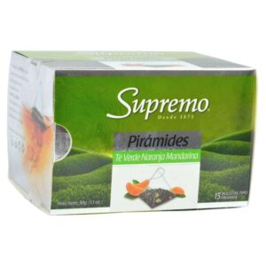 Chá verde Supremo Piramides Laranja Tangerina (15 Unidades)