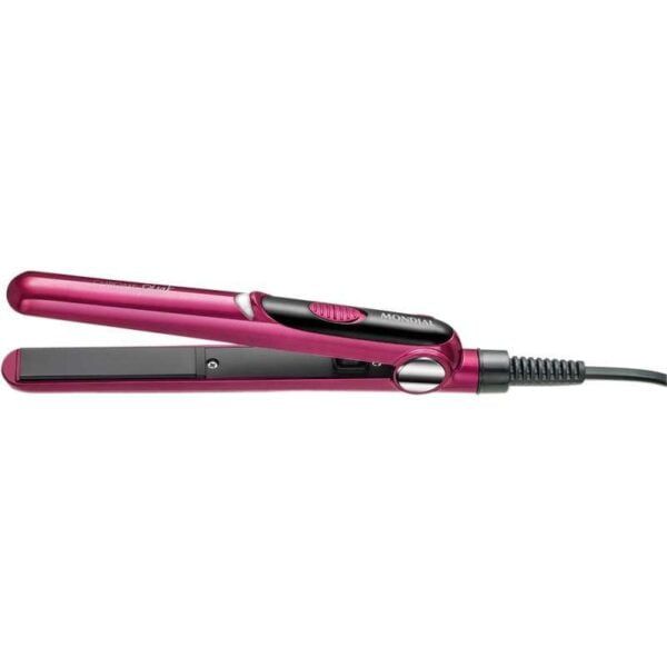 Chapinha para Cabelo Mondial Chrome Pink Line P-21 (Bi-Volt)