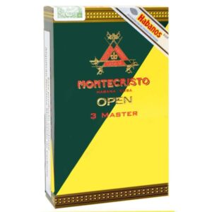 Charuto Cubano MonteCristo  Open 3 Master  (3 Unidades)