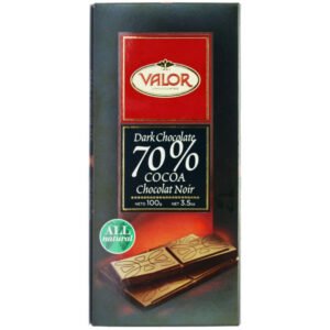 Chocolate Valor Amargo com 70% de Cacau 100gr
