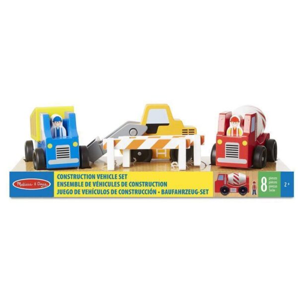 Conjunto de Veículos de Construção Melissa & Doug 10656 (8 Peças)