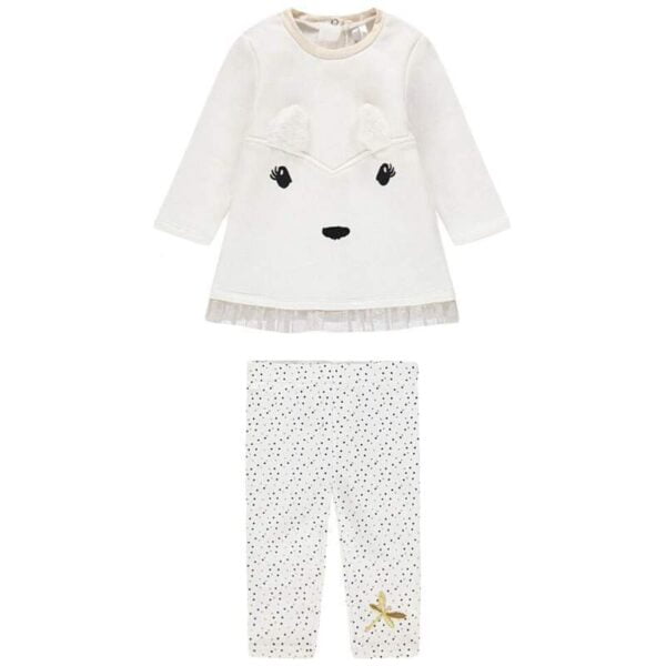 Conjunto para bebê Orchestra HB007W-ECR Feminino (2 peças)