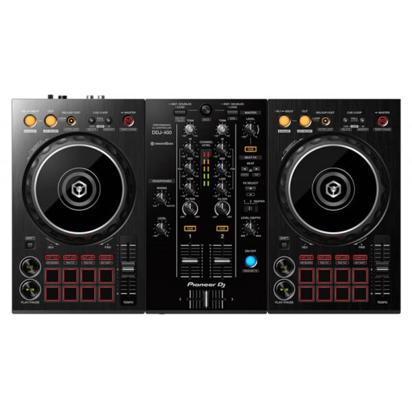 Controlador de 2 canais para rekordBox DJ Lite Pioneer DJ DDJ-400 Preto