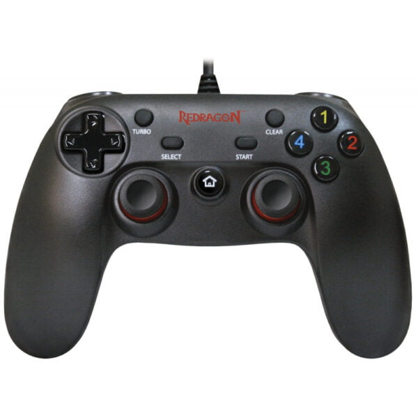 Controle Redragon com Fio Saturn G807 Para PC e Ps3 Preto Para