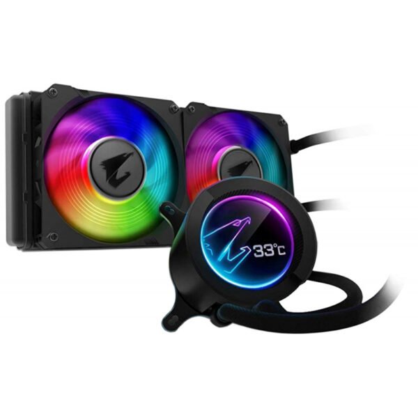 Cooler para CPU Gigabyte Aorus Liquid 280 RGB Fusion 2.0 Intel/AMD Preto