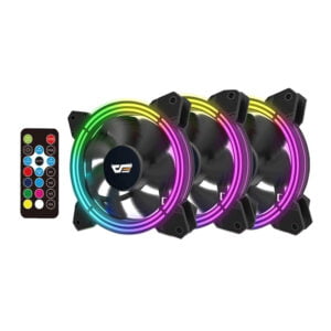 Cooler para Gabinete DarkFlash CF11 PRO com Controle - RGB (3 Unidades)