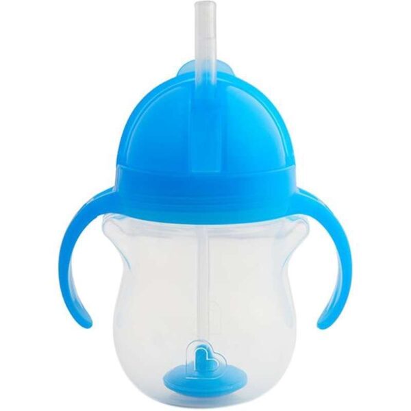 Copo de Treinamento Munchkin Click Lock palha Flexi - 207mL - Azul