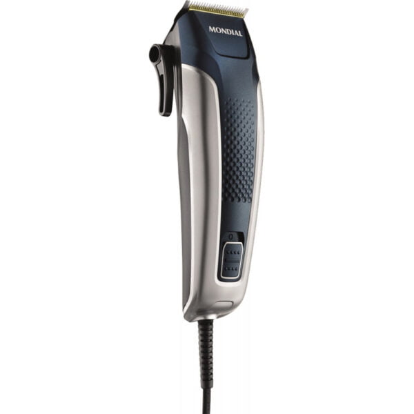 Corta Cabelo Mondial Titanium Power CR-09M 220V Cinza/Azul