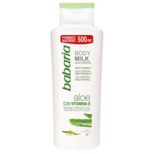 Creme Babaria Milk Aloe Com Vitamina E 500mL