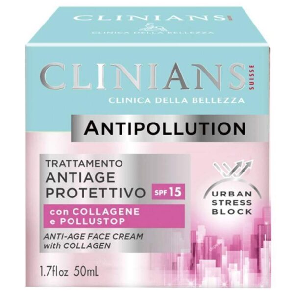 Creme Clinians Antipollution Anti Age Protettivo SPF 15 - 50mL