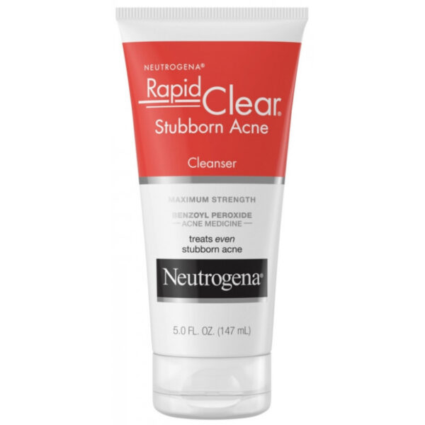 Creme Facial Neutrogena Rapid Clear Stubborn Acne Cleanser - 147mL