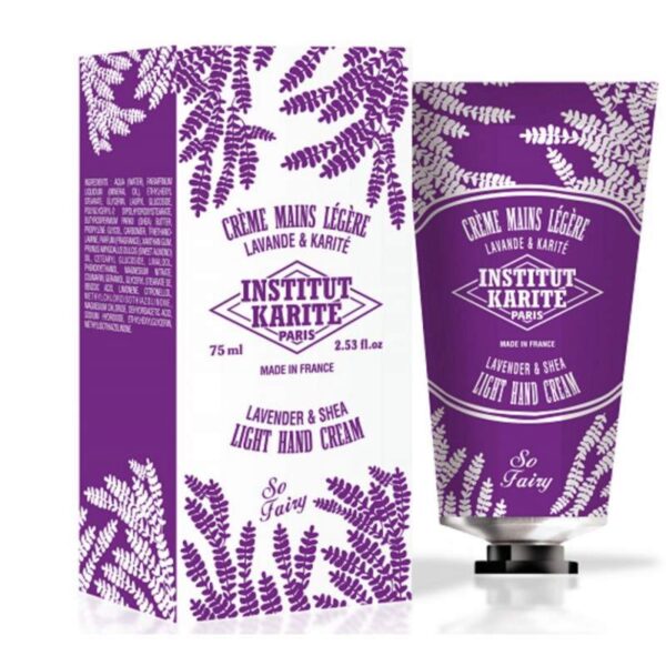 Creme Institut Karité Para Mãos Light Hand Cream Lavender e Shea So Fairy 75ml