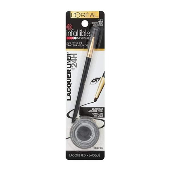 Delineador em Gel L'Oréal Infallible Lacquer Liner 171 Black - 2.3g