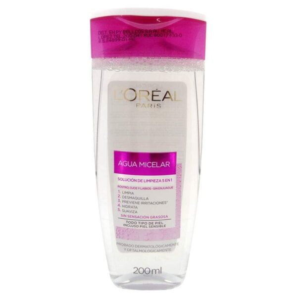 Demaquilante Loreal Paris Agua Micelar 5en1 200mL