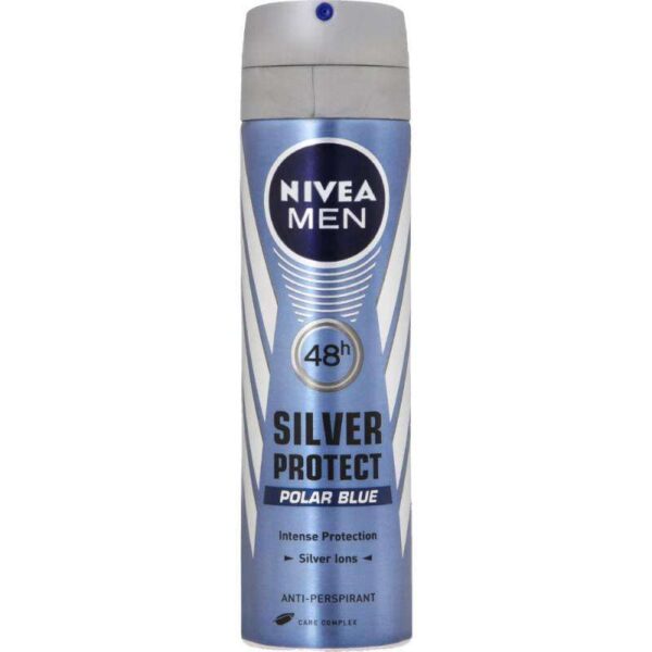Desodorante Nivea Men 48 Horas Silver Protect Polar Blue 150 ML