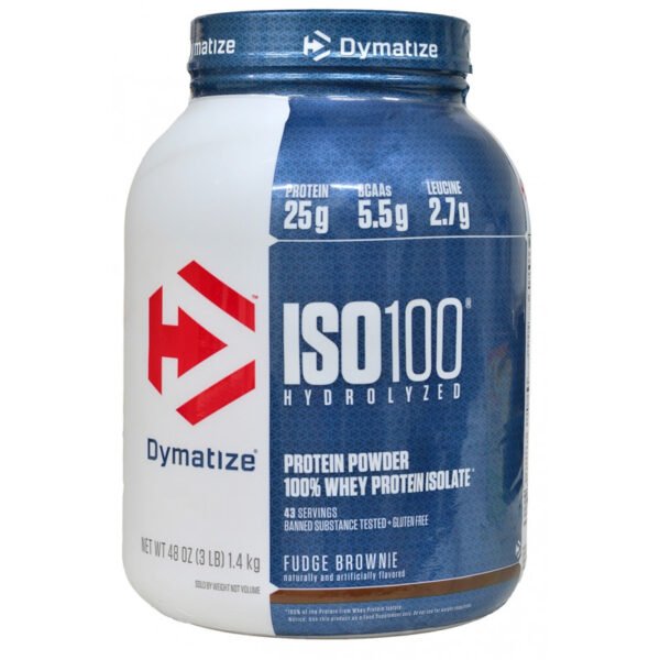 Dymatize Nutrition ISO 100 Hydrolyzed Fudge Brownie - 1.4Kg