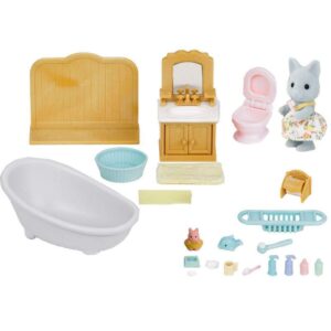 Epoch Sylvanian Families Country Bathroom Set 5165 - 20 Pcs