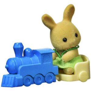 Epoch Sylvanian Families - Ocher Rabbit Baby With Train 5134