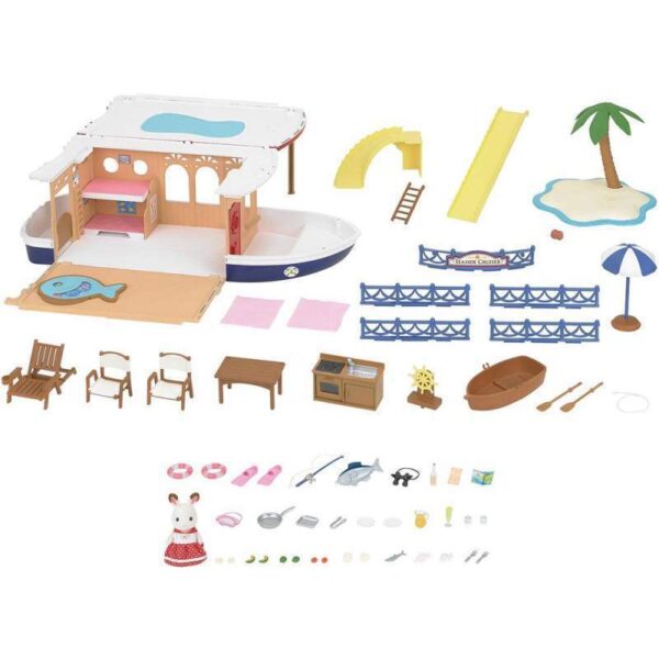Epoch Sylvanian Families Seaside Cruiser House Boat 5206 - 55 Pcs