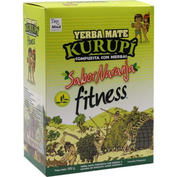Erva Mate Kupurí Composto Fitness Sabor Laranja 500g