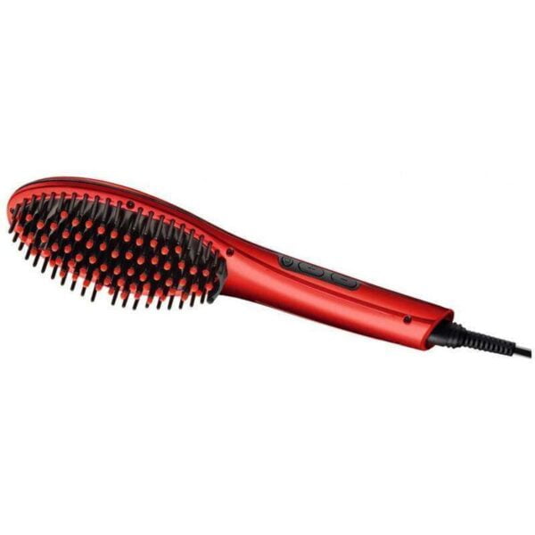 Escova Alisadora Mondial Magic Brush Ion EA-01 Bivolt Vermelho/Preto