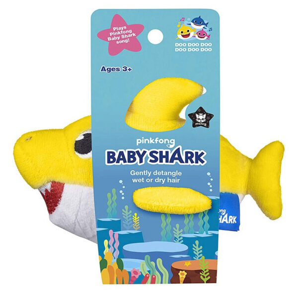 Escova de cabelo de pelúcia Pinkfong Baby Shark 10037