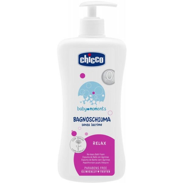 Espuma de banho Chicco baby moments 283720 Sem lagrimas com Malva - 500mL