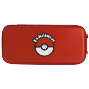 Estojo Nintendo Switch Hard Pouch Pokémon Ball - Vermelho/Branco