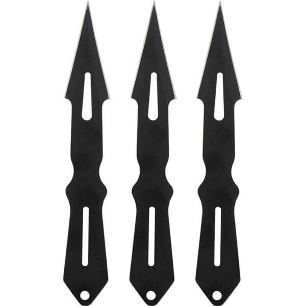 Faca de Arremesso 14cm PK20133 Preto (3 Peças)