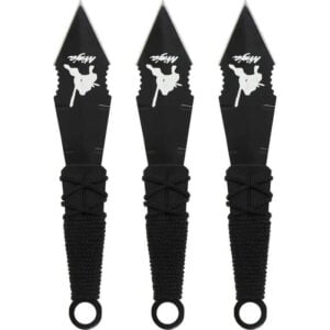 Faca de Arremesso Ninja 16.5cm PK18043 Preto (3 Peças)