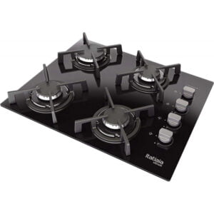 Fogão a Gás Itatiaia Cooktop Vitrum 4Q TP 4 Bocas Bivolt - Preto