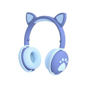 Fone de Ouvido BK1 de Gato Bluetooth - Azul