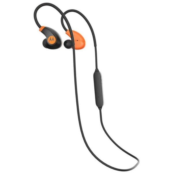 Fone de Ouvido Bluetooth Motorola Verveloop 2+ Waterproof  IP57 SH020FL-Preto/Laranja
