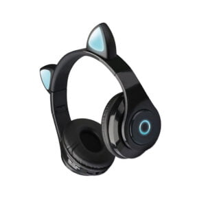 Fone de Ouvido Cat Ear M-02 de Gato Bluetooth - Preto