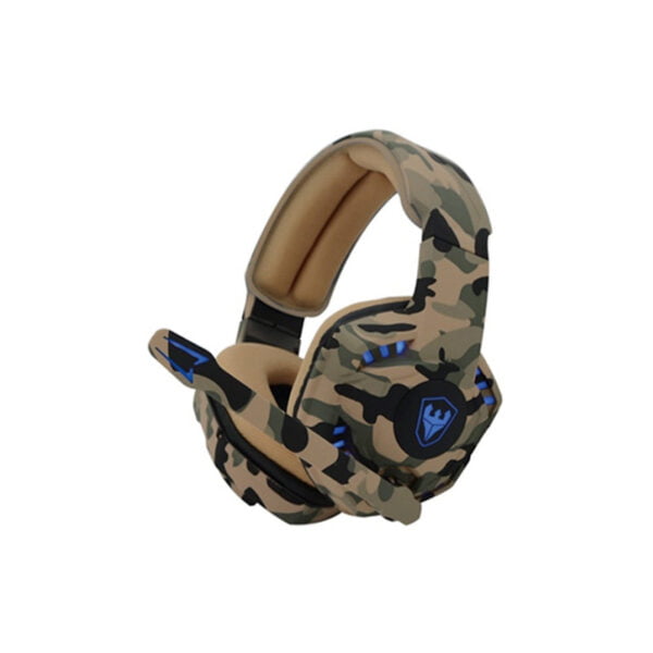 Fone de Ouvido Gaming Satellite com Microfone AE-368C Army USB 3.5mm Camuflado