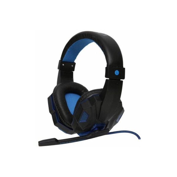 Fone de Ouvido Satellite AE-327B Gaming Stereo Headset com Mic. Preto/Azul