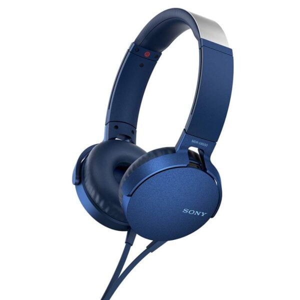 Fone de Ouvido Sony Profissional MDR-XB550APLC com fio Azul