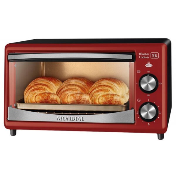 Forno Elétrico Mondial Master Cooker FR-20 10Lt - 220v Vermelho/Inox