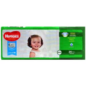 Fralda para Bebê Huggies Active Sec XXG (34 Unidades)