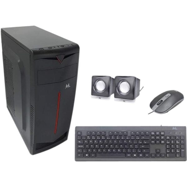 Gabinete ATX MTEK D093B Kit Barebone Teclado