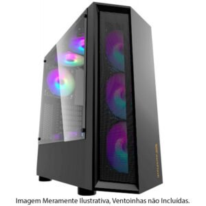 Gabinete Gaming Aigo DarkFlash Melody (Sem Fonte) Preto
