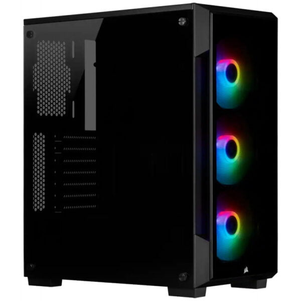 Gabinete Gaming Corsair iCUE 220T RGB Lateral Vidro (Sem Fonte) Preto