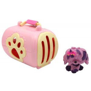 Gaiola com Cachorrinha Play Club Q-Shape MZ267468 (Rosa-Amarelo)