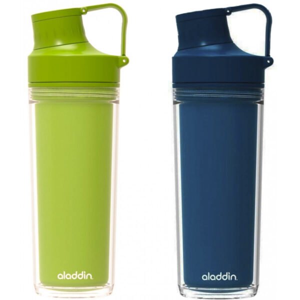 Garrafa de Hidrataçao 500mL Verde Limão / Azul 181-383251 (Vendido por unidade)