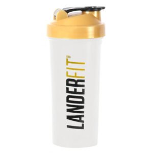 Garrafa LanderFit Velik 600mL - Branco/Amarelo